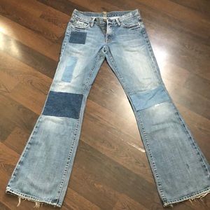 7 For All Man Kind patched jeans